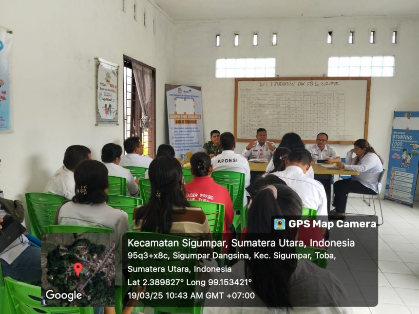 Kegiatan Minilokakarya di Kecamatan Sigumpar yang dilaksanakan pada tanggal 19 Maret 2025